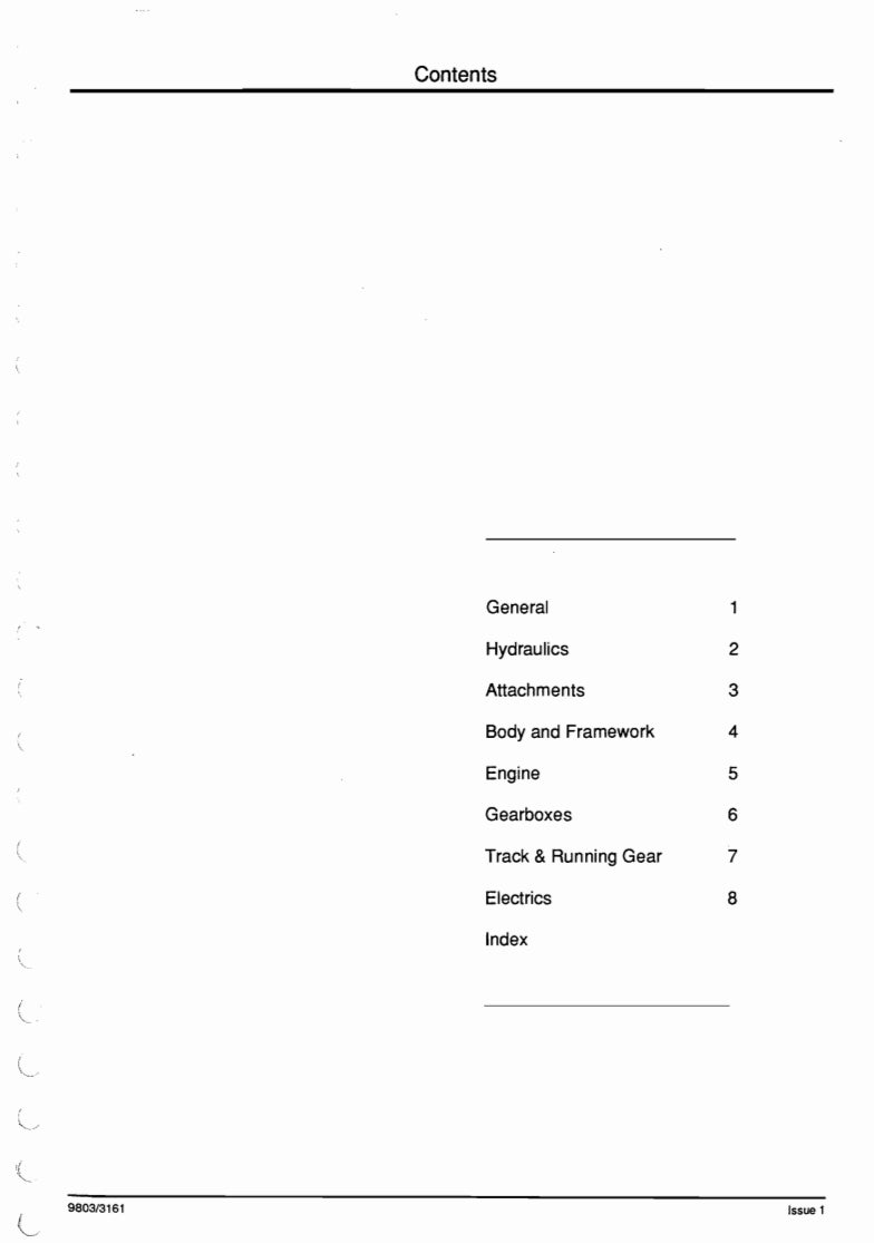 SERVICE MANUAL 801 tracked excavator