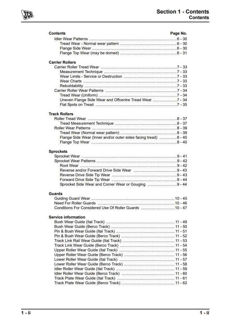 Track Service Manual JS Machines