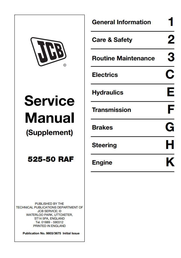 Service Manual (Supplement) 525-50 RAF