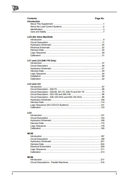 Service Manual Load Control (Supplement)