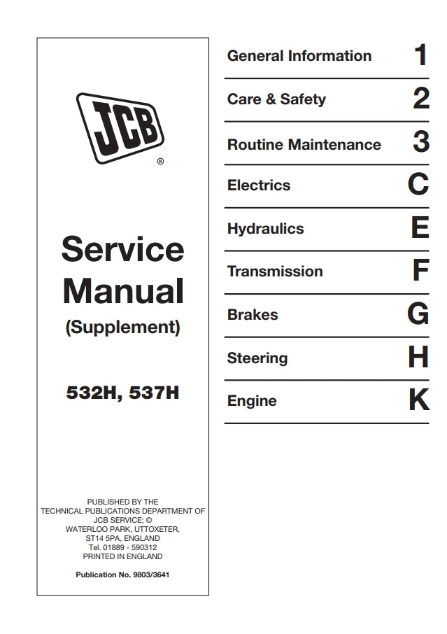 Service Manual (Supplement) 532H, 537H