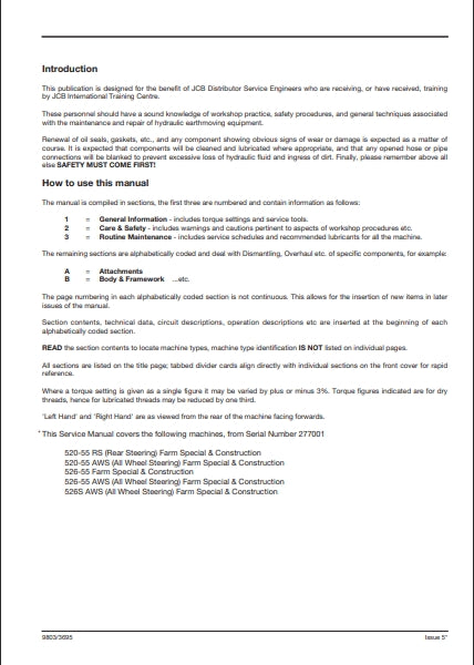 Service Manual LOADALL