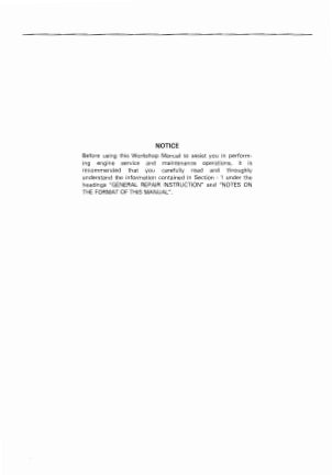 ISUZU WORKSHOP MANUAL INDUSTRIAL ENGINE 6RB1.6RB1T MODELS