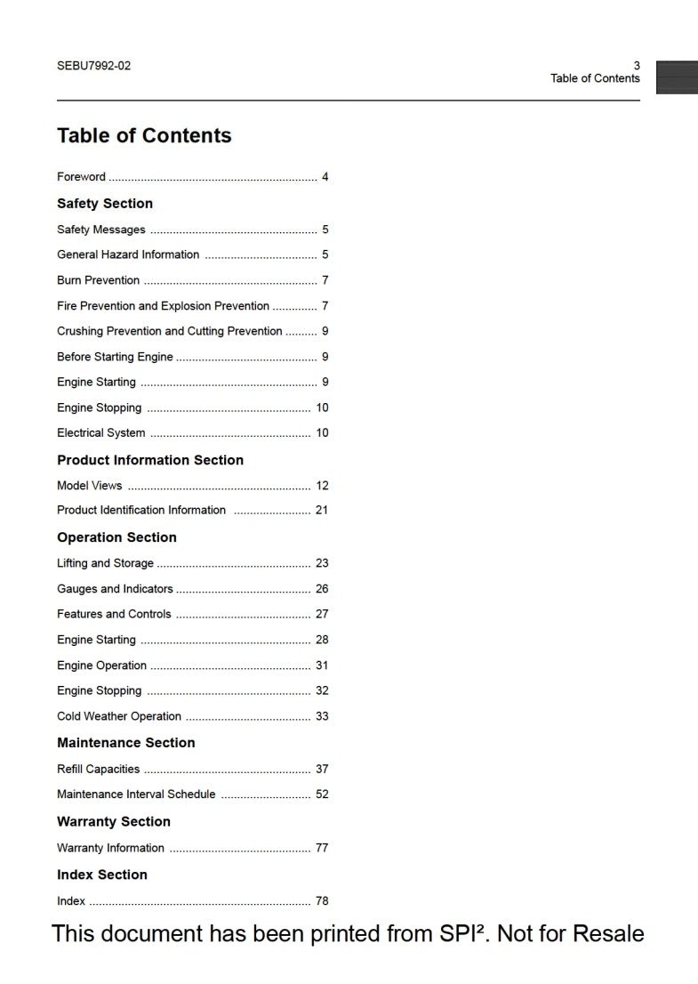 Operation and Maintenance Manual 400C Industrial Engine