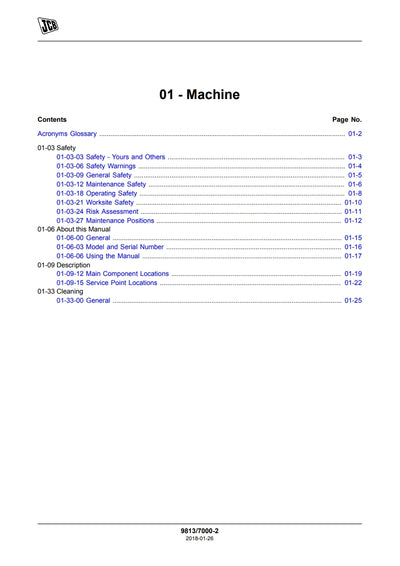 SERVICE MANUAL BACKHOE LOADER 3CX, 4CX, 5CX