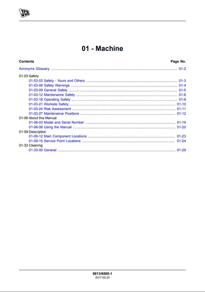 SERVICE MANUAL LOADER 419S