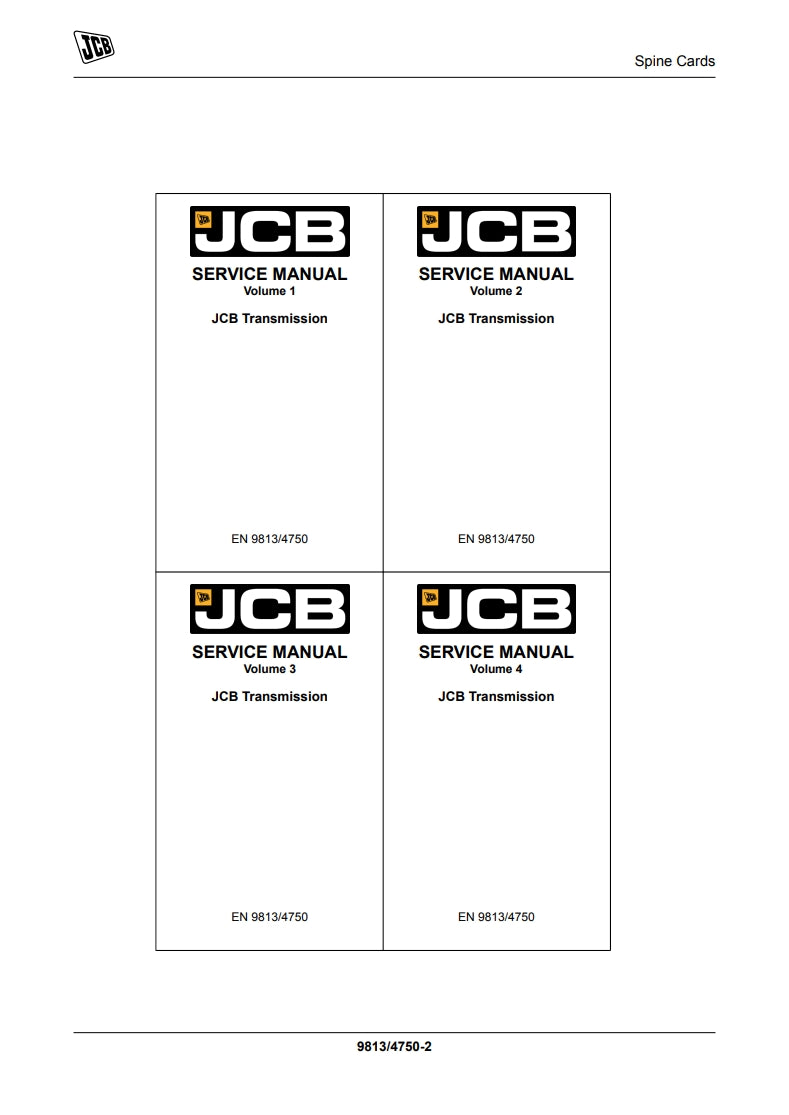 SERVICE MANUAL JCB Transmission
