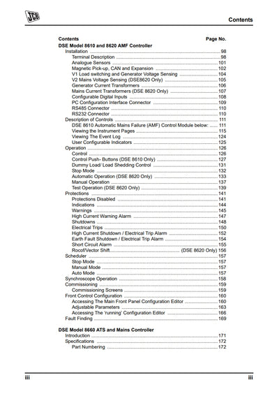JCB GENERATOR SERVICE MANUAL CONTROL PANELS