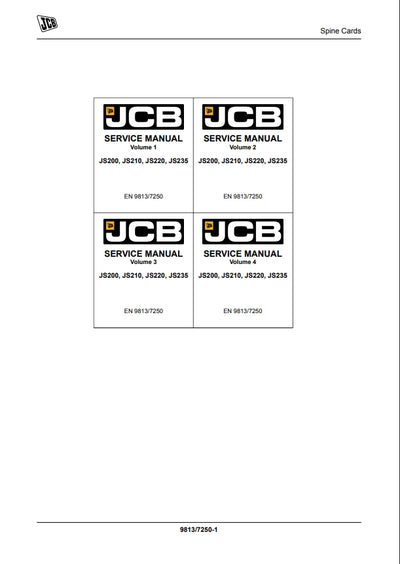 SERVICE MANUAL EXCAVATOR JS200, JS210, JS220, JS235