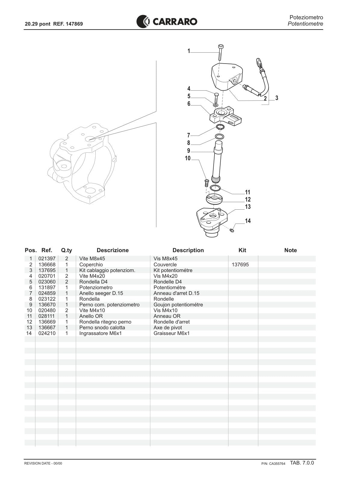 Carraro 20.29 Axle Parts Catalog (Ref. 147869) – sample page 3