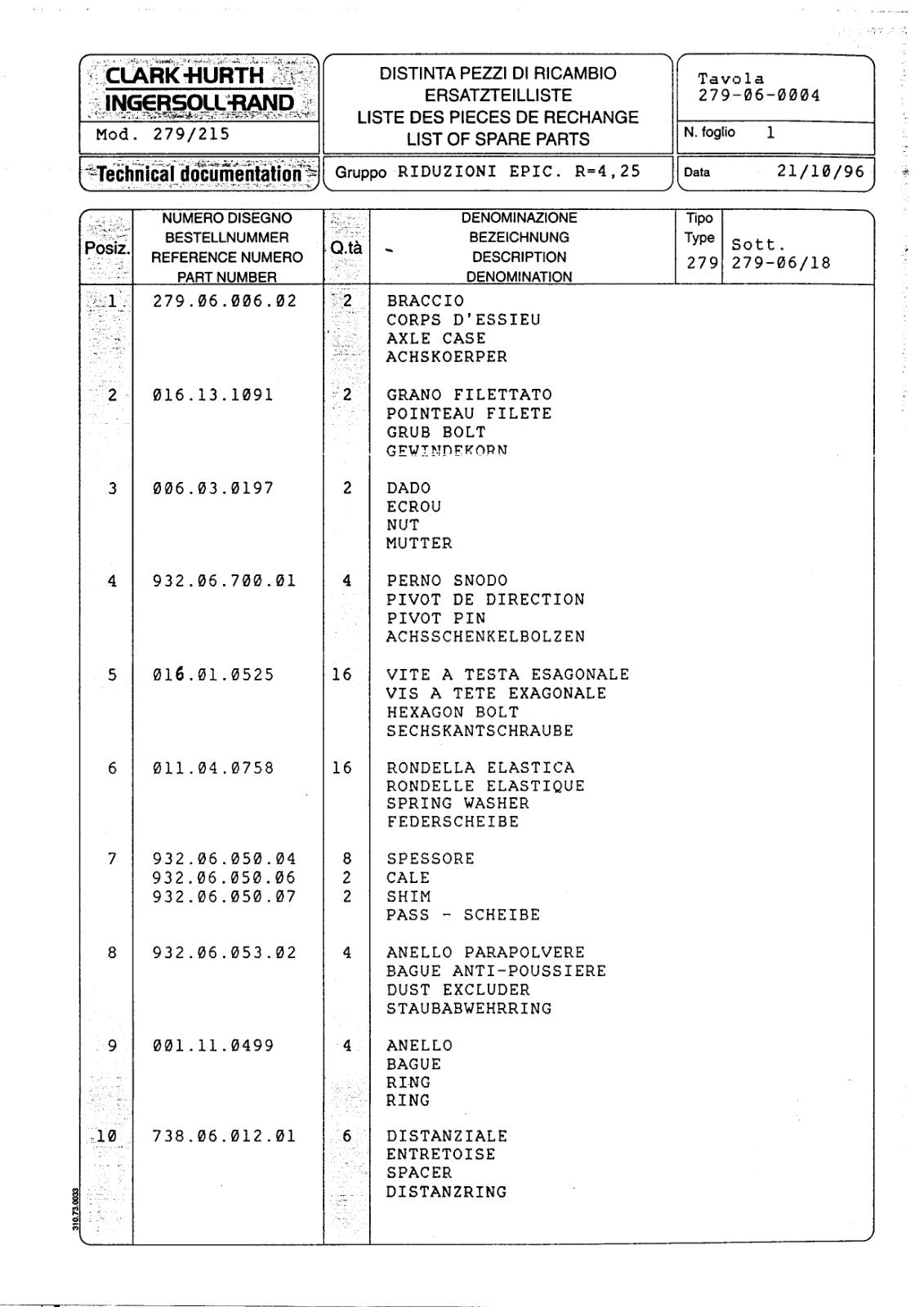 Dana Spicer 279/215 Steering Axle Parts Catalog for Komatsu Backhoe Loader – sample page 3