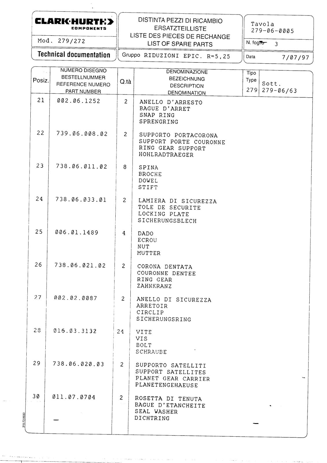 Dana Spicer 279/272 Steering Axle Parts Catalog for Matbro TS 270 Telehandler – sample page 3