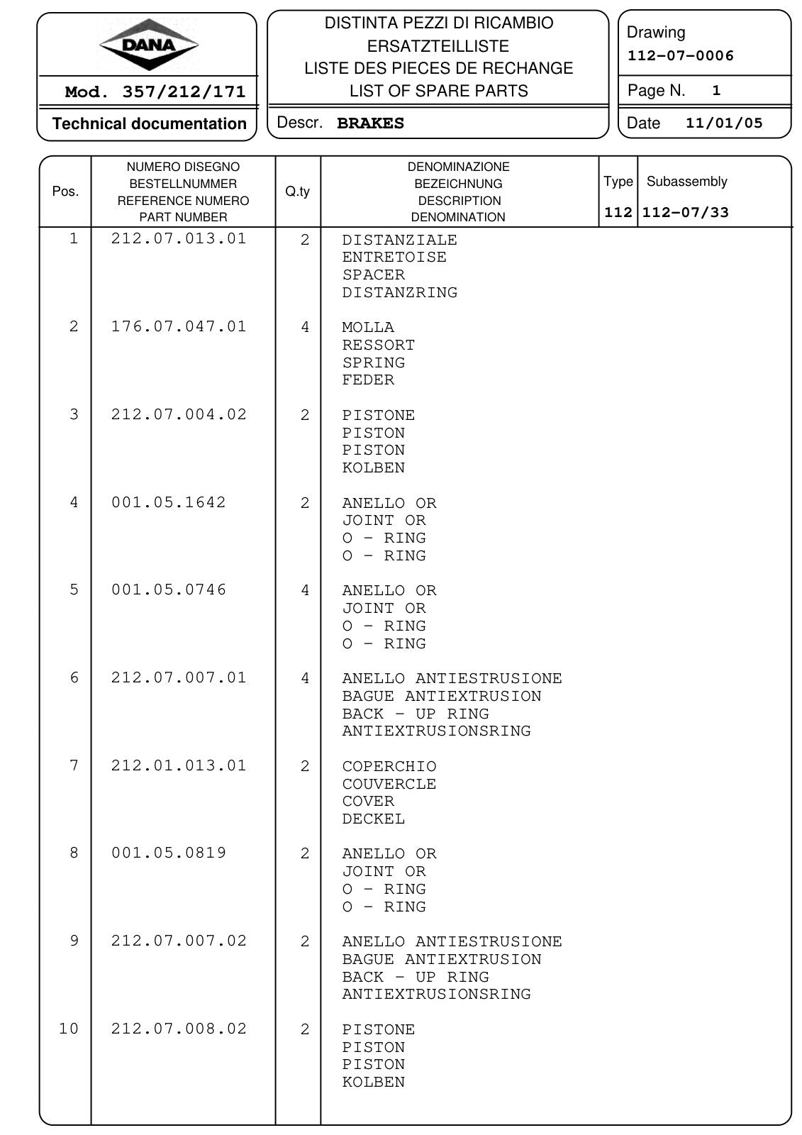 Dana Spicer 357/212/171 Steering Axle with Drop Box Parts Catalog for Manitou MRT18.50-21.45 Telehandler (Manitou 657266) – sample page 3
