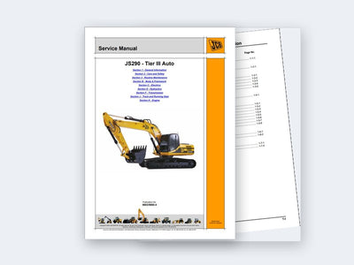 JCB Excavator Service Manuals