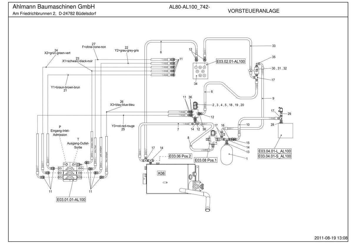 Ahlmann AL80, AL100 Turbo Wheel Loader Parts Catalog – sample page 2