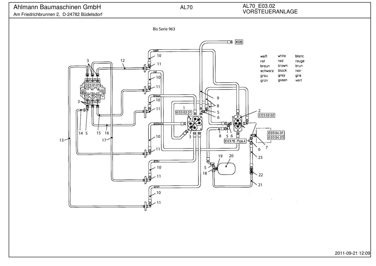 Ahlmann AL70 Wheel Loader Parts Catalog – sample page 2