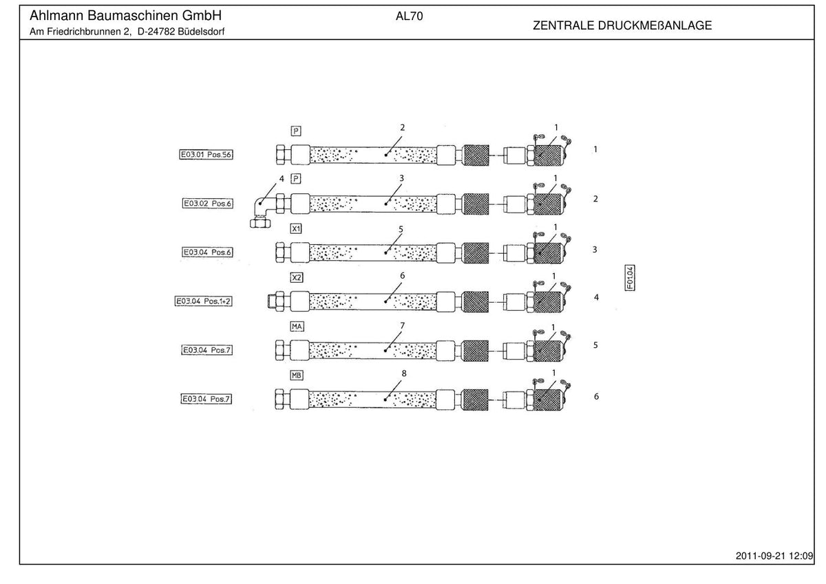 Ahlmann AL70 Wheel Loader Parts Catalog – sample page 4