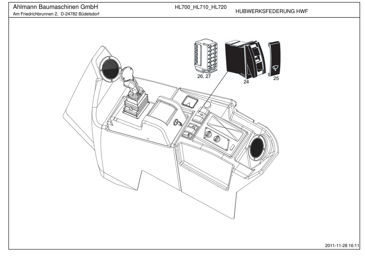 Ahlmann AX700, AX850, AX1000 Wheel Loader Parts Catalog – sample page 3