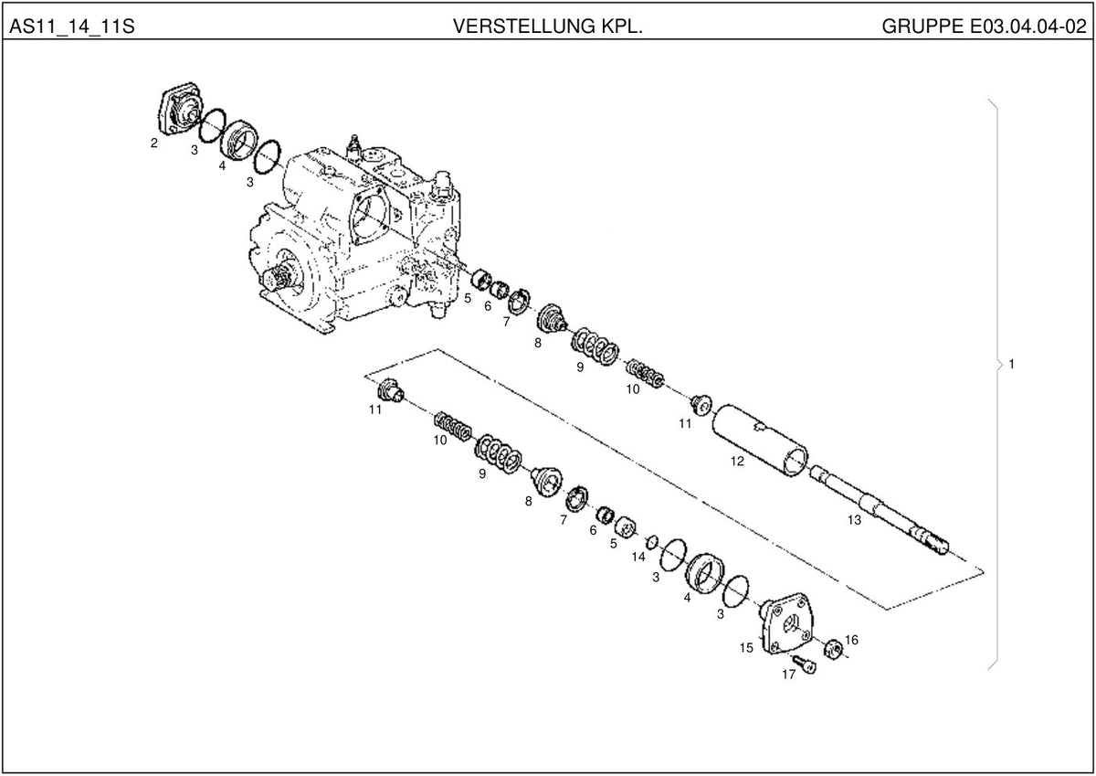 Ahlmann AS11, AS14, AS11S (AZ14) Swing Loader Parts Catalog – sample page 2