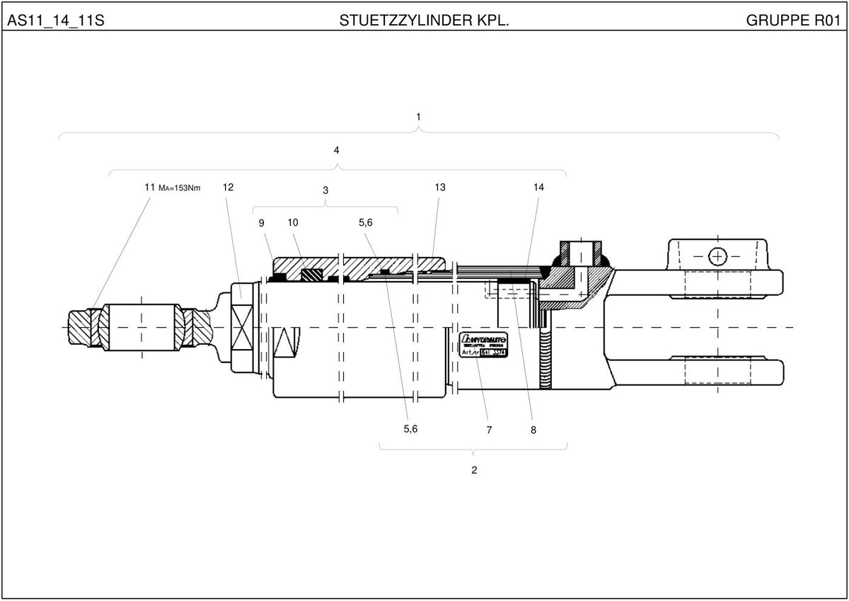 Ahlmann AS11, AS14, AS11S (AZ14) Swing Loader Parts Catalog – sample page 5