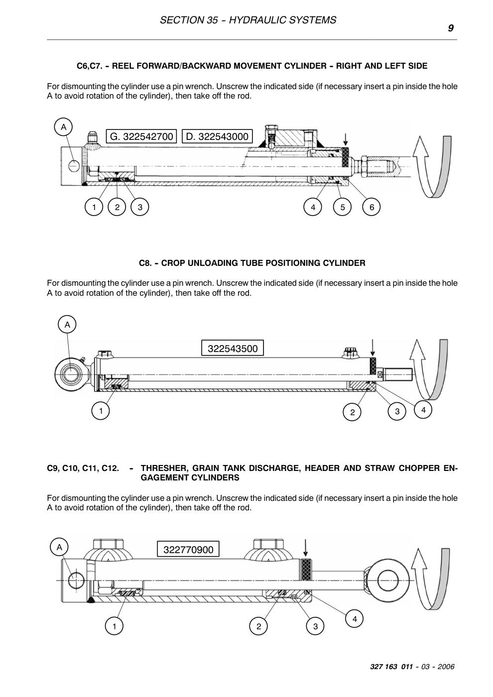 Laverda 205 REV, 225 REV, 255 REV, 256 REV Combine Workshop Manual Update 327163011 – sample page 4