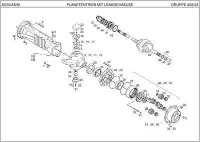 Ahlmann AS70, AS90 (AZ85t) Swing Loader Parts Catalog – sample page 1