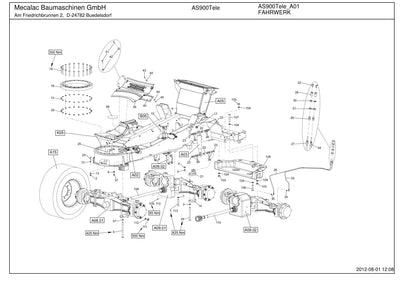 Ahlmann AS900 Tele (AZ95 Tele) Telescopic Swing Loader Parts Catalog – cover