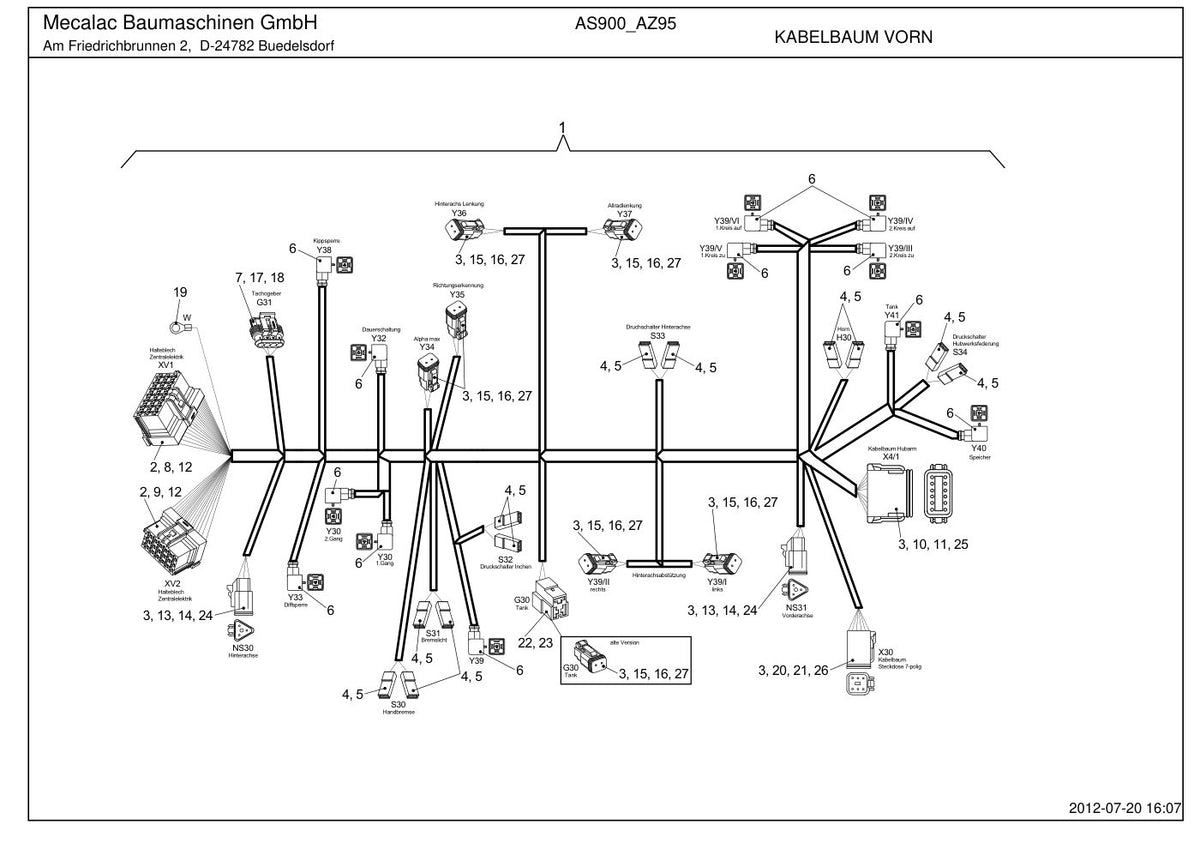 Ahlmann AS900 (AZ95) Swing Loader Parts Catalog – sample page 2
