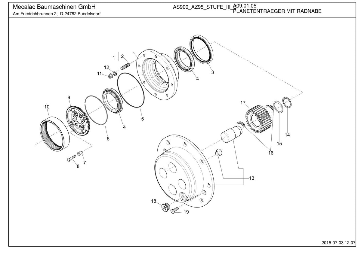 Ahlmann AS900 Stage III B (AZ95) Swing Loader Parts Catalog – sample page 2