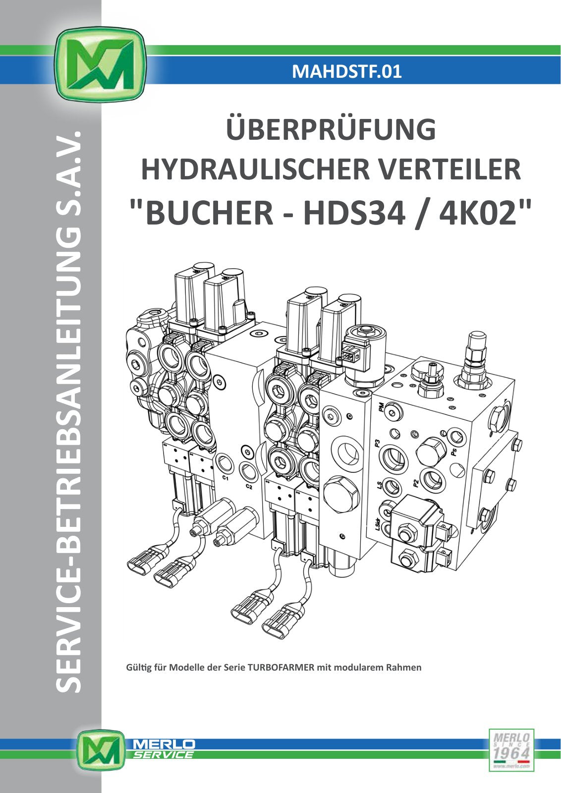 Merlo Panoramic P55.9, P75.9 CS Service Manual Set with Diagrams (German) – cover