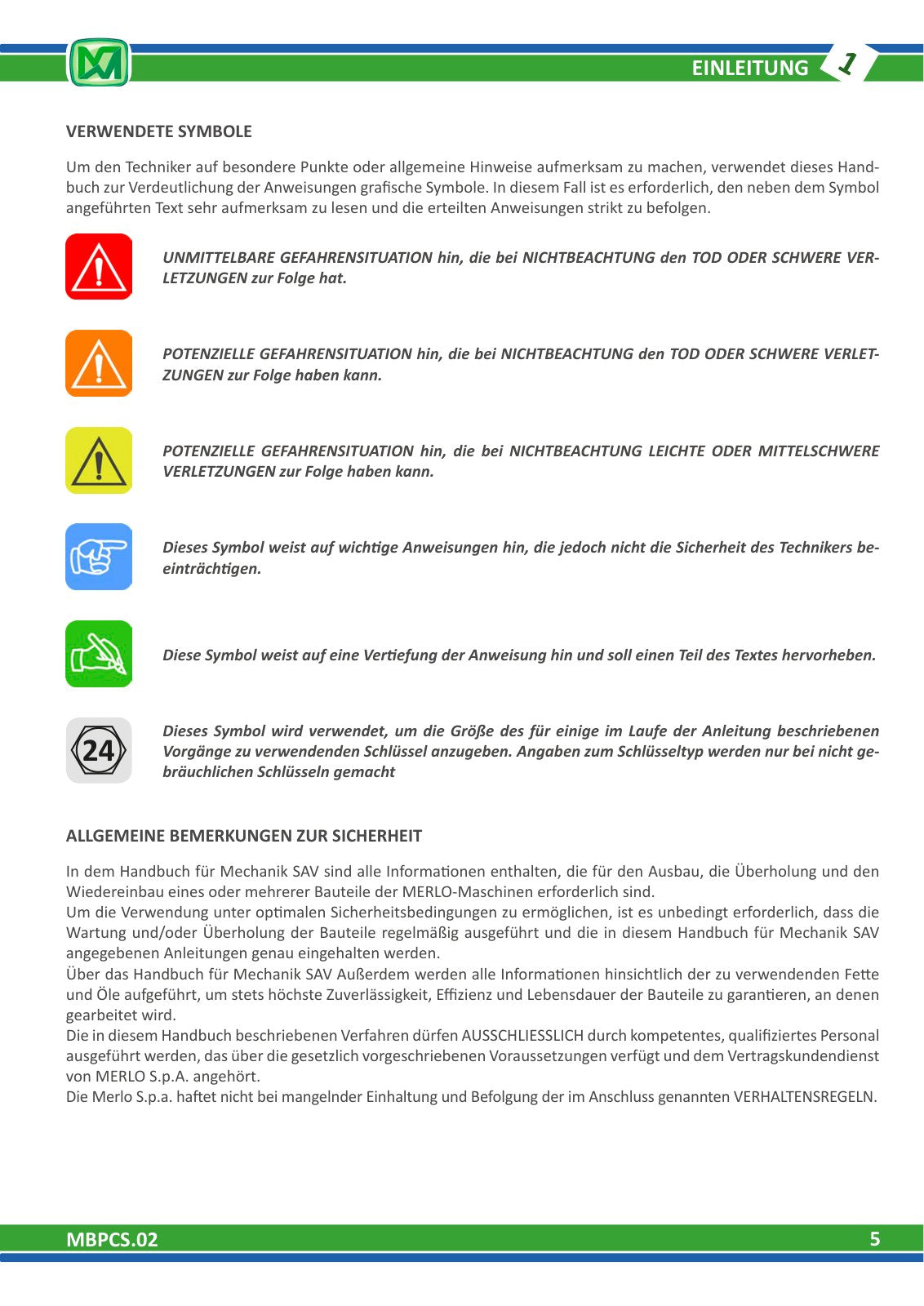 Merlo Panoramic P55.9, P75.9 CS Service Manual Set with Diagrams (German) – sample page 4