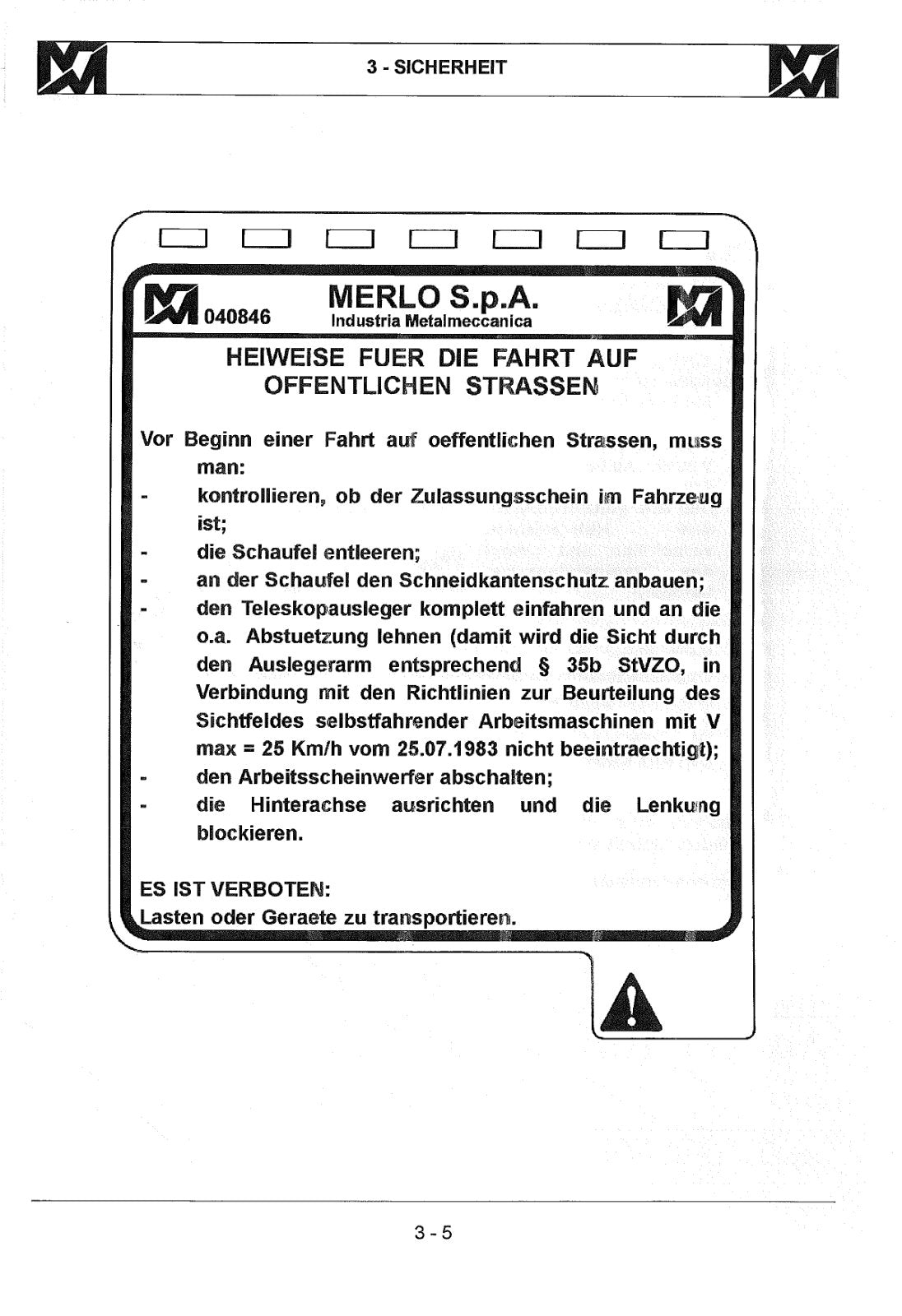 Merlo Roto EVS R40.18, R40.21 Service Manual Set with Diagrams (from S/N 841341, German) – sample page 1