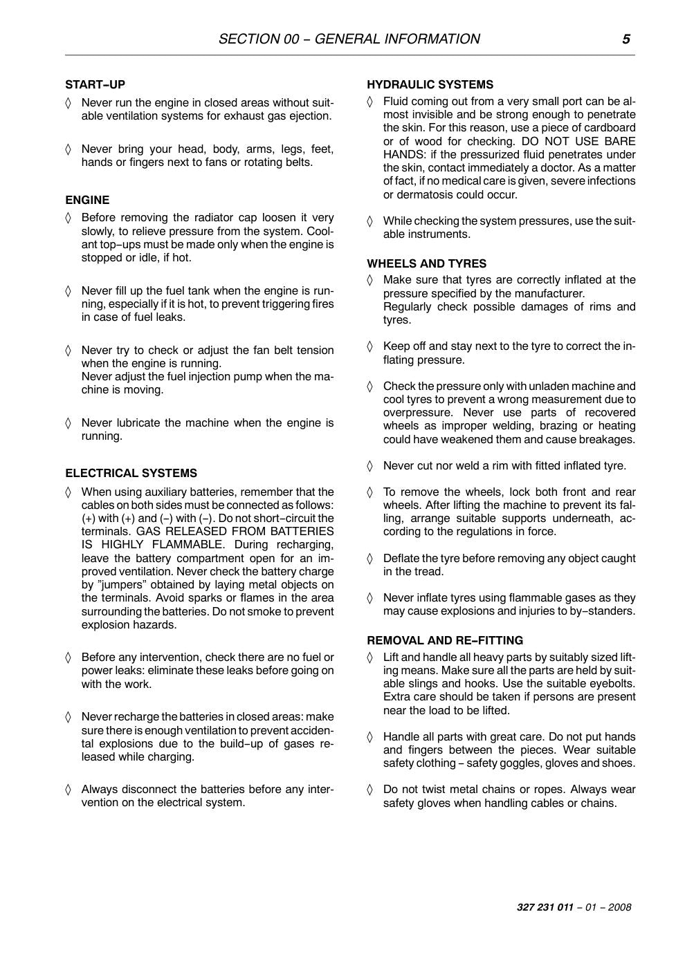Laverda 225, 255, 256, 286, 296 LCS Combine Harvester Workshop Manual – sample page 1