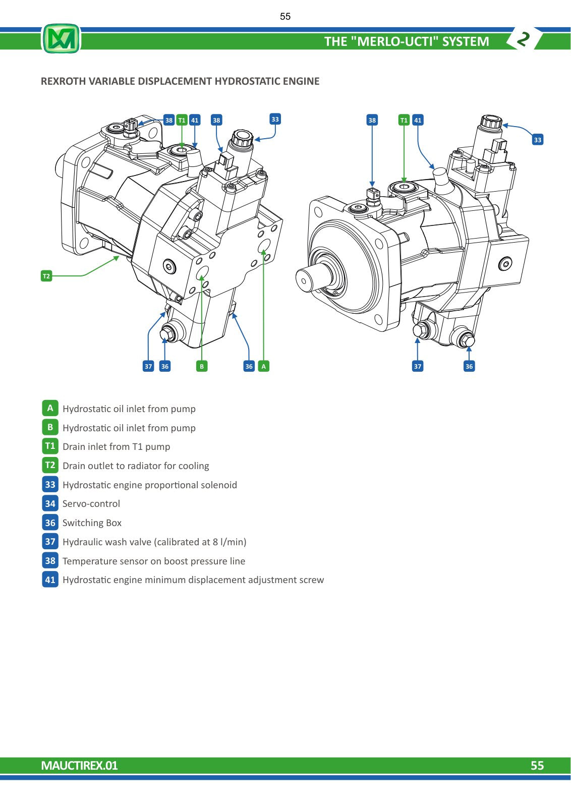 Merlo Turbofarmer Modular TF42.7-140, TF42.7-156, TF38.10 Diagnostic Manual (from 2016) – sample page 1