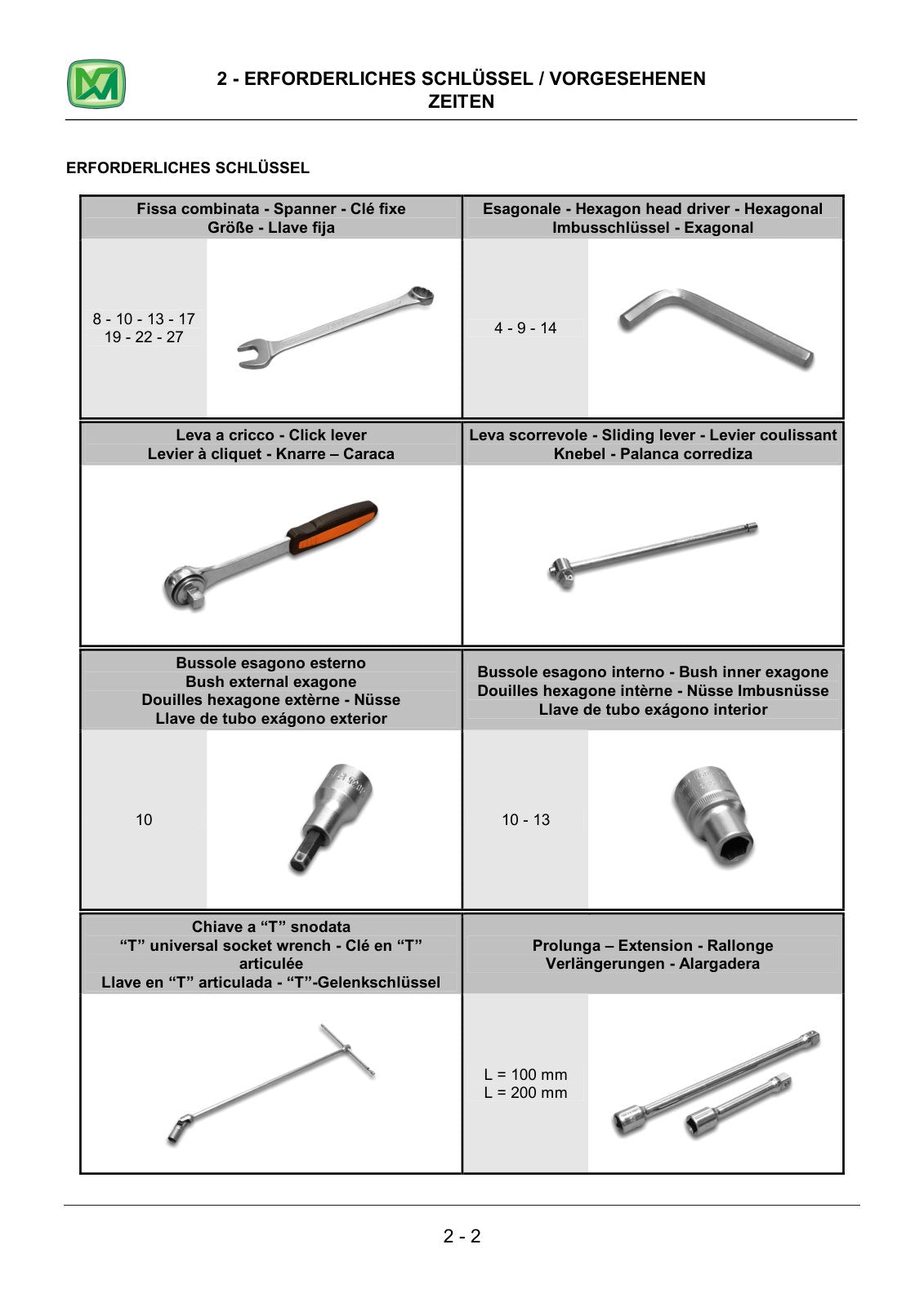 Merlo Cingo M6, M8 Plus Series 1 Service & Maintenance Manual (German) – sample page 2