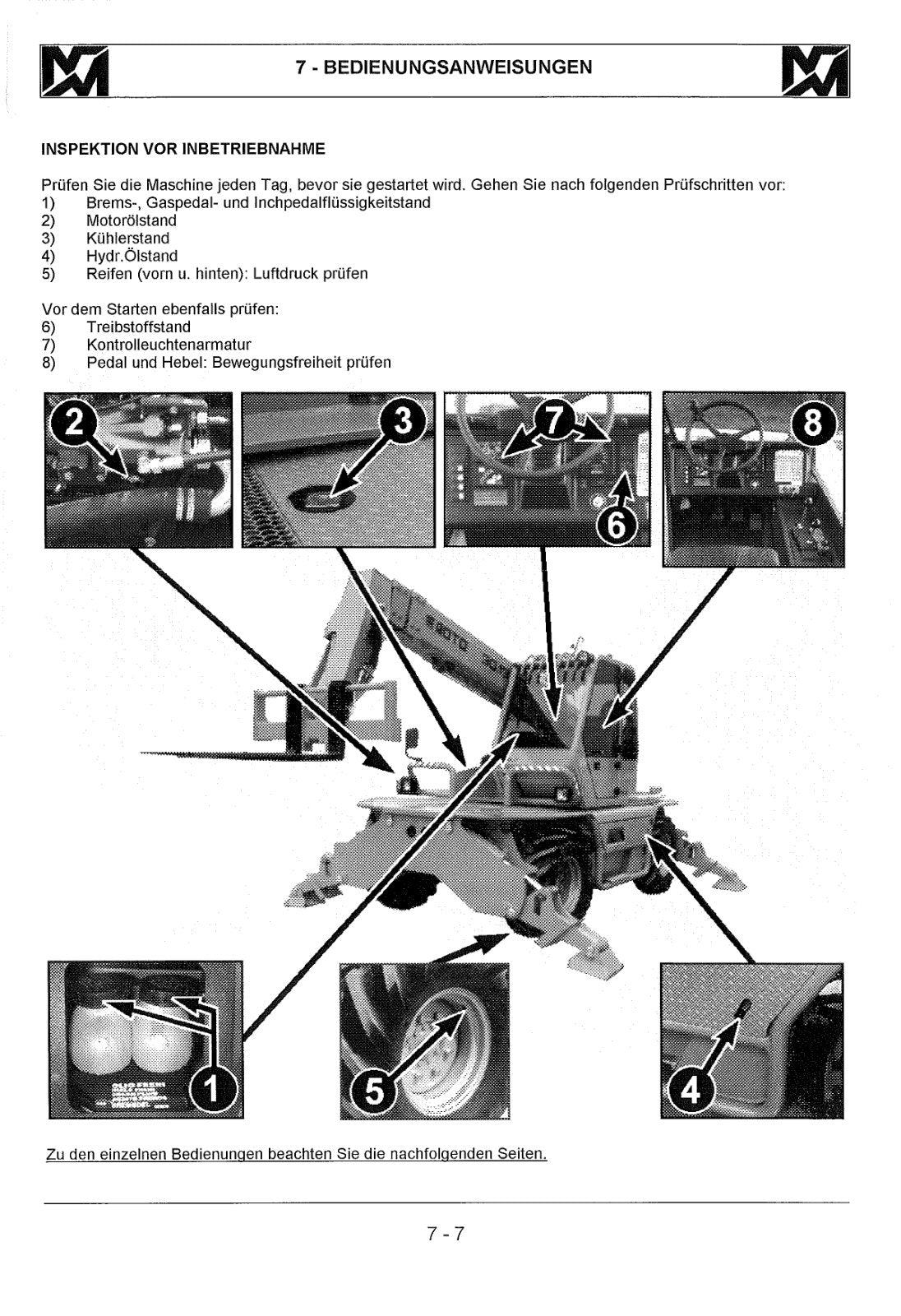 Merlo Roto EV R30.13, R30.16 Service Manual with Hydraulic & Electrical Diagrams (up to S/N 815441, German) – sample page 4