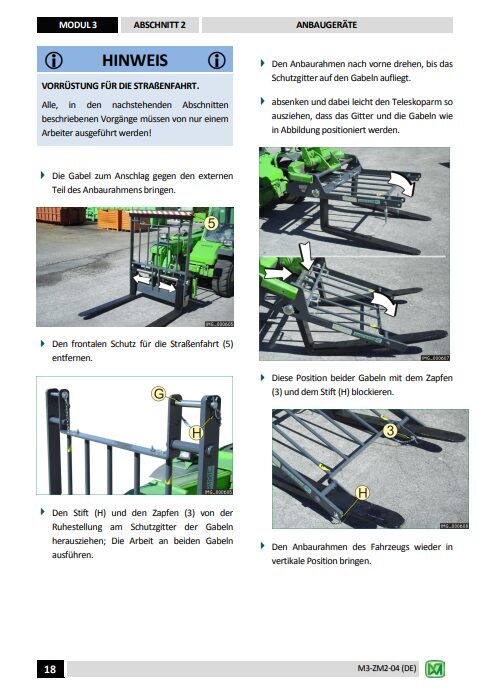 Merlo Multifarmer MF34.7, MF34.9 Service Manual, Hydraulic & Electrical Diagrams (German) – sample page 5