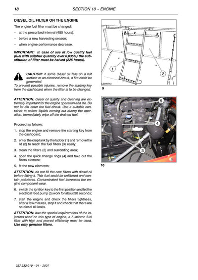Laverda M304, M305, M306 SP Combine Workshop Manual Update 327232011 (SISU Tier 3) – sample page 1