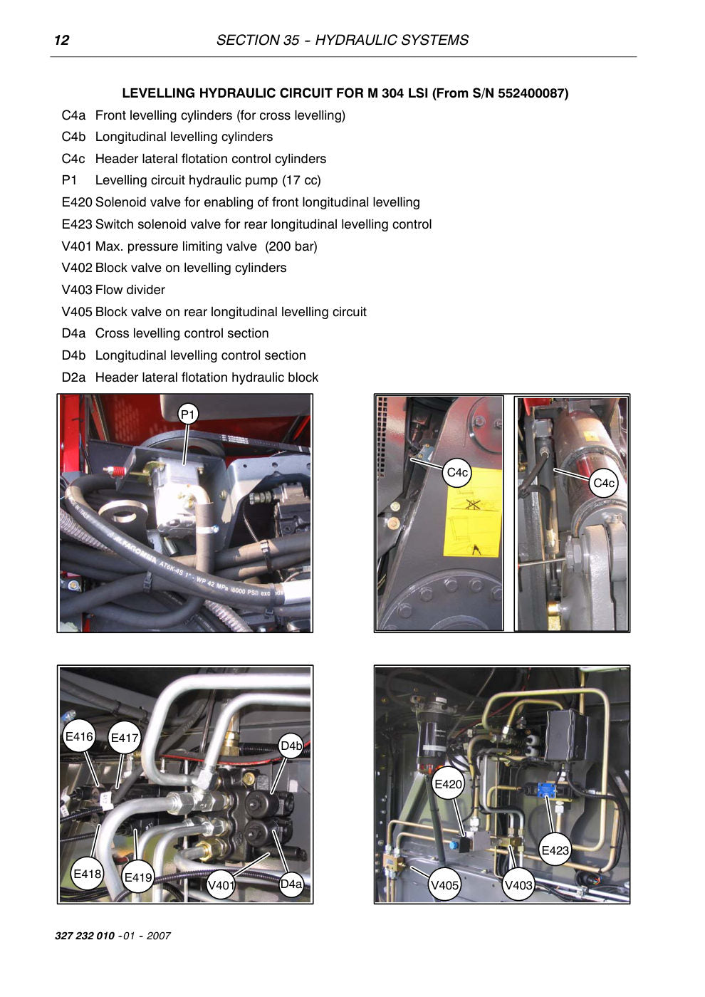 Laverda M304, M305, M306 SP Combine Workshop Manual Update 327232011 (SISU Tier 3) – sample page 3