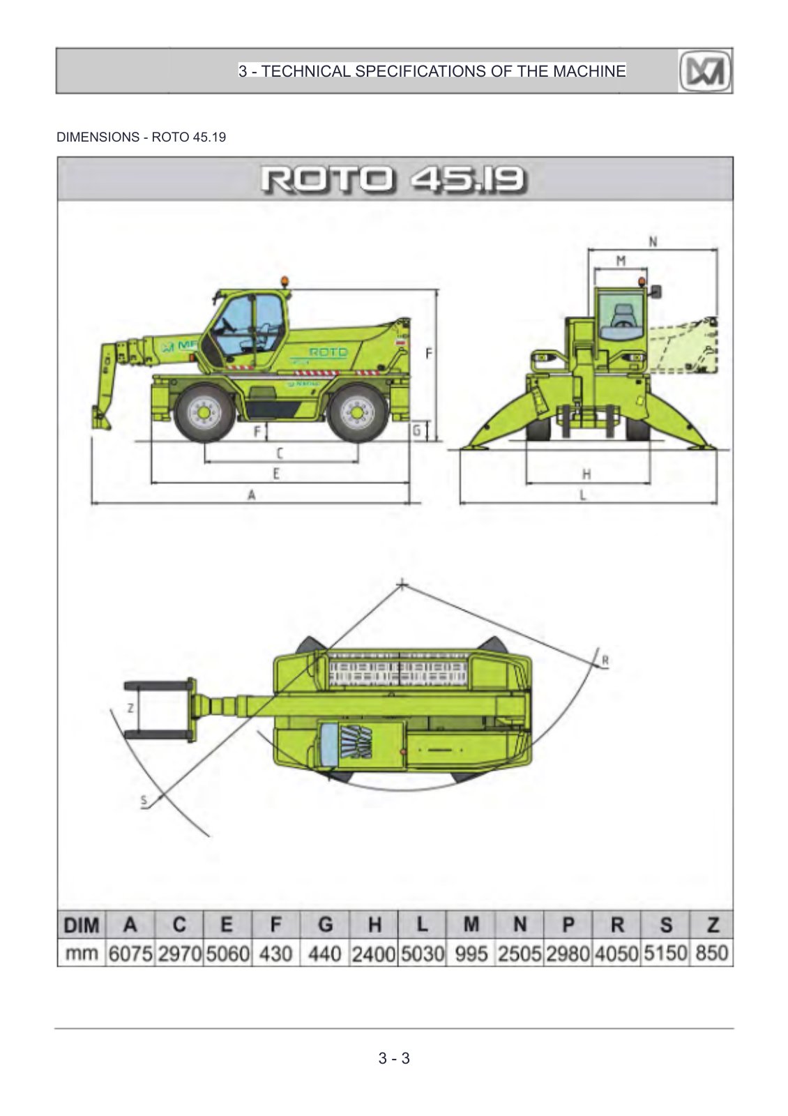 Merlo Roto 45.19, 45.21 SM Operation & Maintenance Manual (from S/N B841401, English) – sample page 1