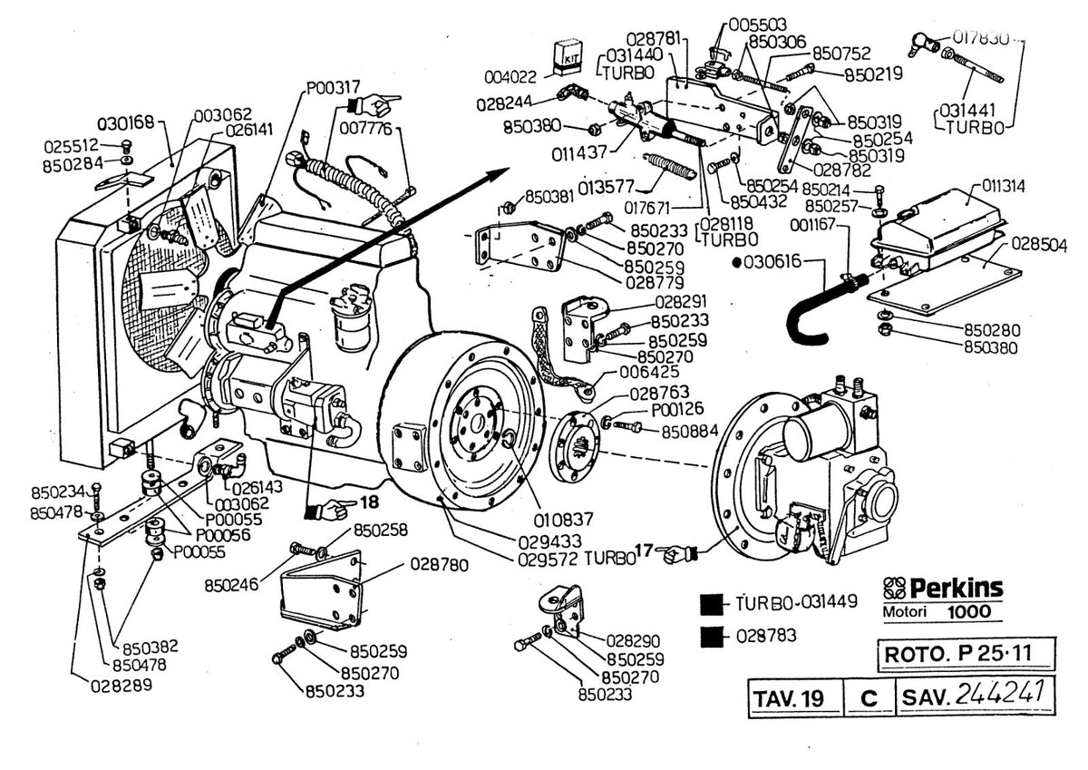 Merlo Roto XS P30.13XS, P25.11XS Parts Manual, Hydraulic & Electrical Diagrams – sample page 3