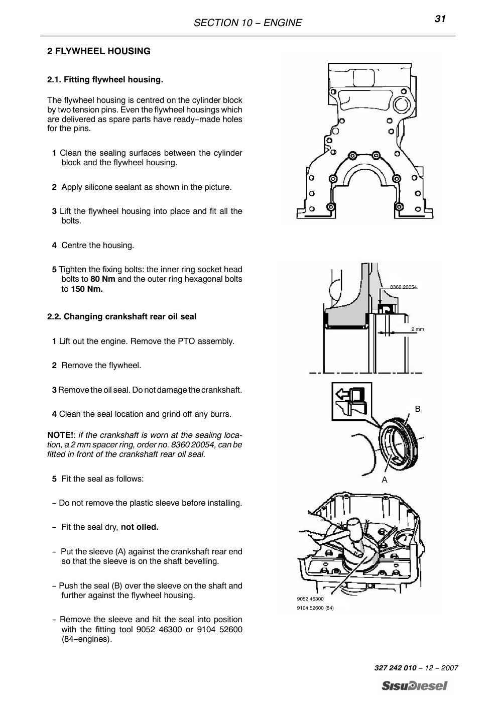 Laverda SisuDiesel 74 CTA 4V, 84 CTA 4V Tier 3 Engine Workshop Manual – sample page 1