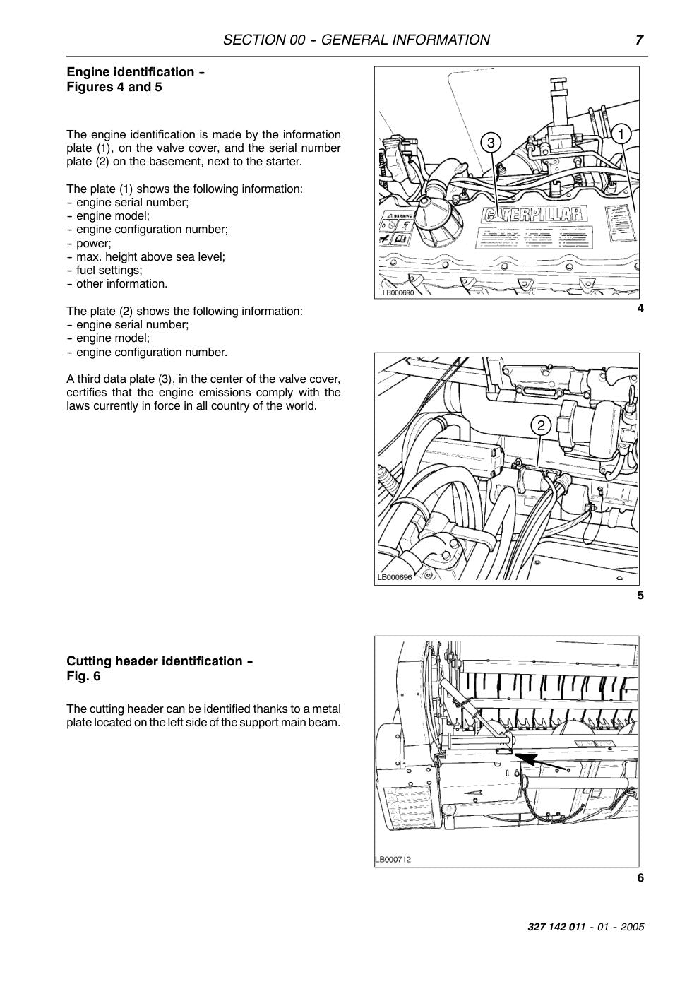 Laverda M303, M304, M304 LS 4WD, M305, M306, M306 LS 4WD Combine Harvester Workshop Manual – sample page 1