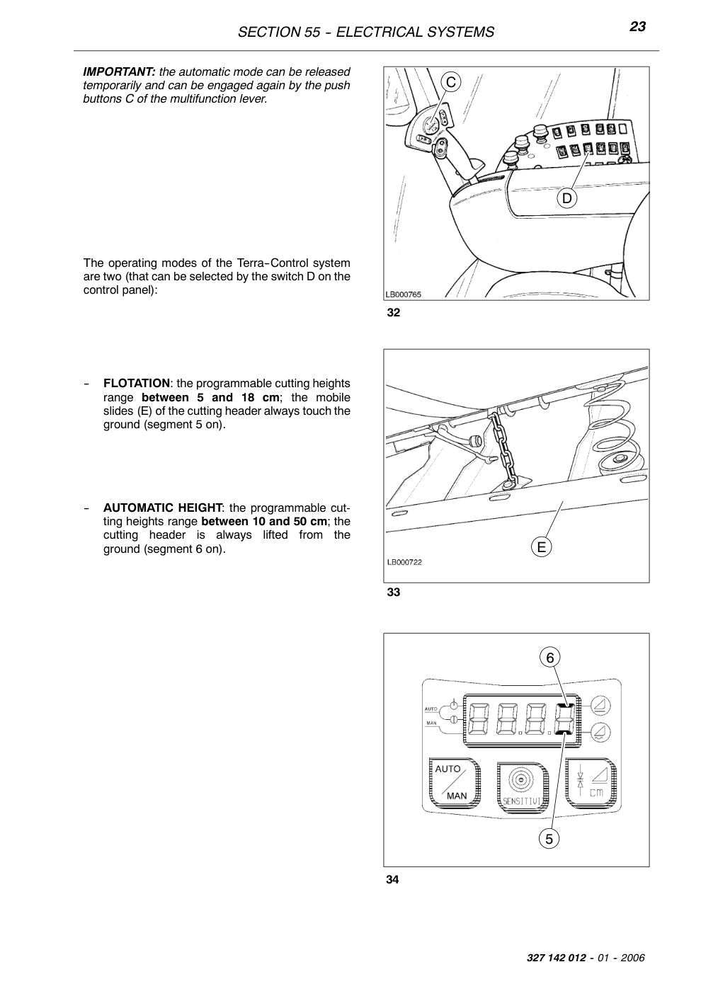 Laverda M303, M304, M304 LS 4WD, M305, M306, M306 LS 4WD Combine Harvester Workshop Manual – sample page 5