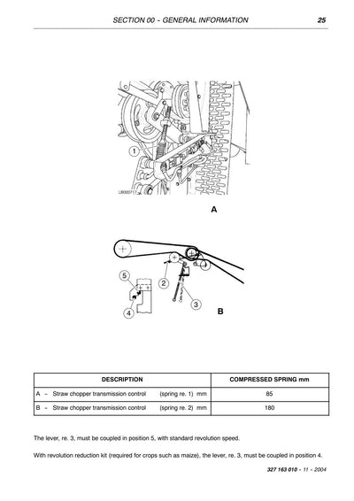 Laverda 225 REV, 255 REV, 256 REV Combine Harvester Workshop Manual – sample page 1