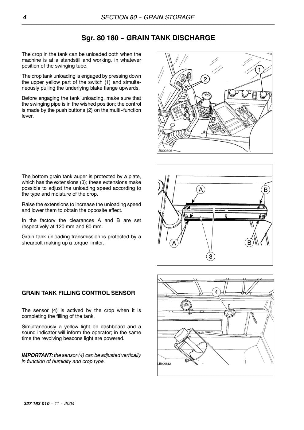 Laverda 225 REV, 255 REV, 256 REV Combine Harvester Workshop Manual – sample page 5