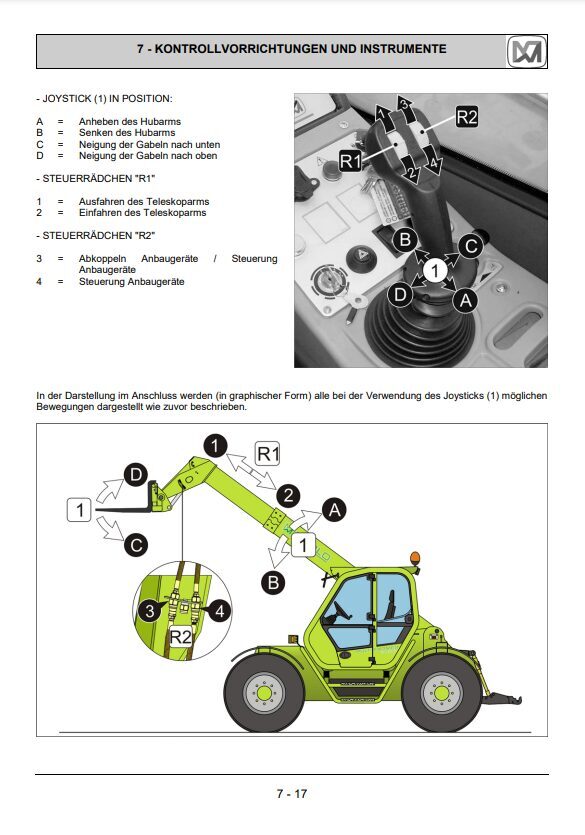 Merlo Multifarmer TOP MF 30.6, 30.9 Service Manual, Hydraulic & Electrical Diagrams (German) – sample page 3