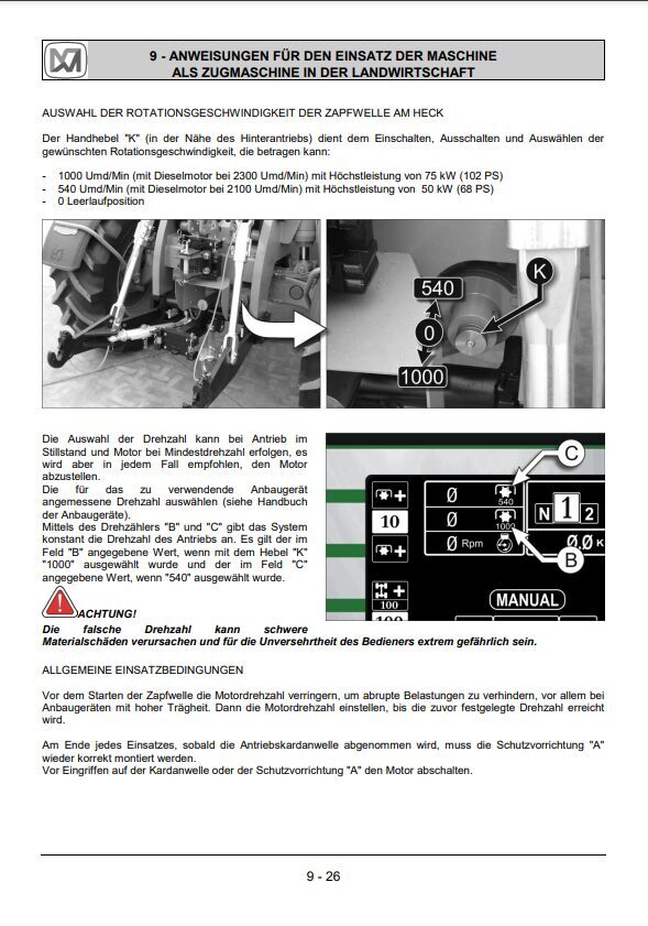 Merlo Multifarmer TOP MF 30.6, 30.9 Service Manual, Hydraulic & Electrical Diagrams (German) – sample page 1