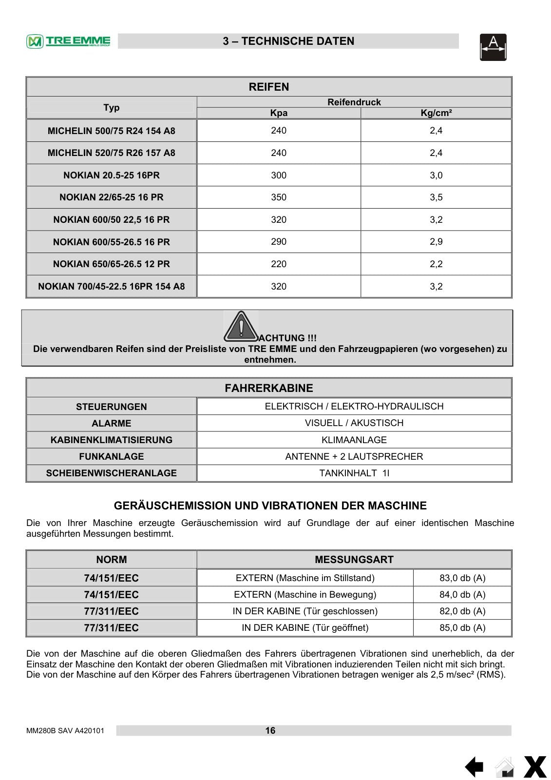 Merlo Treemme MM280B Service & Maintenance Manual, Parts Manual, Hydraulic & Electrical Diagrams – sample page 5
