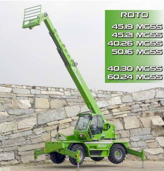 Merlo ROTO MCSS (R40.25 – R40.26 – R40.30 – R45.19 – R45.21, R50.16 – R60.24) Service Manual, Mechanic Manual, Hydraulic & Electrical Diagram DE [PDF]